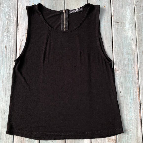 Cotton On Black Top / Tank with Zipper Back - Picture 8 of 10
